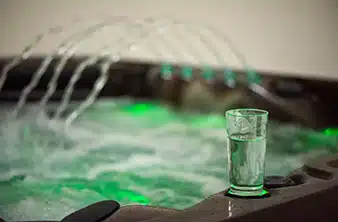 The Zelus Swim Spa Comes With LED lighting