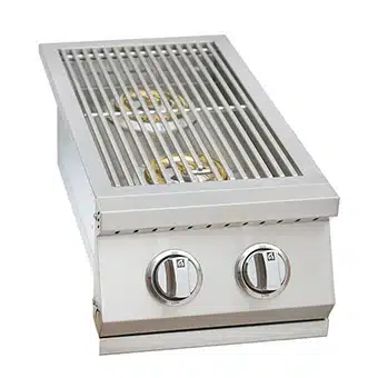 Built-In Double Side Burner Stainless Steel Grill with Removable Cover