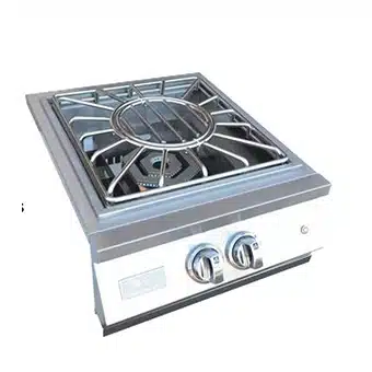 Built-In Power Burner Grill with Led Lights and Removable Grate for Wok