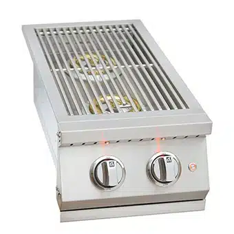 Outdoor Kitchen Component: Double Side Burner with Removable Cover