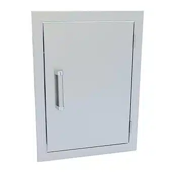 Outdoor Kitchen Component: Reversible Vertical Stainless Steel Access Door