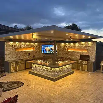 BBQ Grill Island Outdoor Kitchen